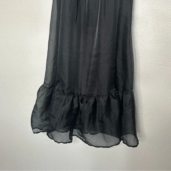 Wild Fable Black Organza Whimsigoth Dress Size M - Picture 3 of 7